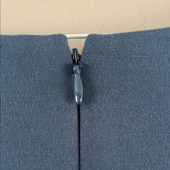 Ann Taylor Blue Ponte Flare Midi Dress - Picture 10 of 10